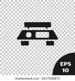 Black Electronic scales icon isolated on transparent background. Weight measure equipment.  Vector