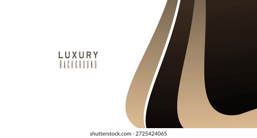 schwarzer, eleganter Hintergrund mit wellenbraunem Mocha, modernem Luxus. Trenddesign