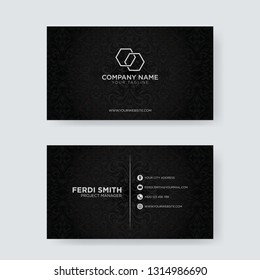 Black Elegant Business Card