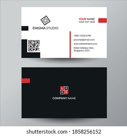 Black elegant corporate business card design