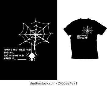 Black elegant T-shirt Design template  