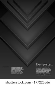 Black elements of infographic. Modern vector design template. Arrows elements. Banner elements.