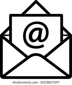 black email icon on transparent background. flat style. mail icon for your web site design, logo, app, UI