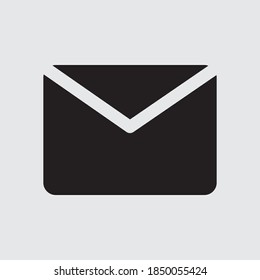 black email icon in solid style for any purposes. vector eps 10