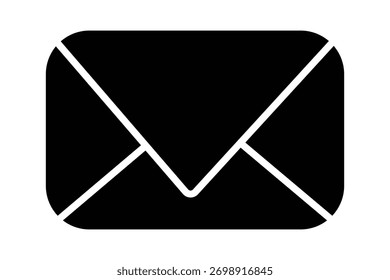  Black Email Icon Vector On White Background design, , isolated, illustration, vector, background, icon, blank, 