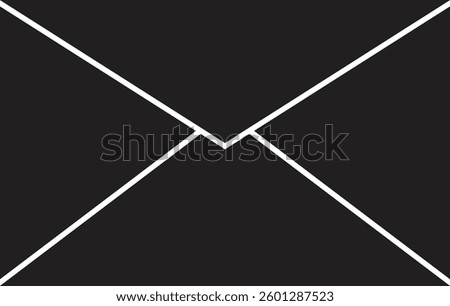 Black emal Envelope Icon design