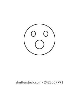  black emoticon Bold line icon. Images are a vector, editable stroke. Made with precision and an eye for quality.