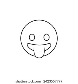  black emoticon Bold line icon. Images are a vector, editable stroke. Made with precision and an eye for quality.