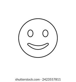  black emoticon Bold line icon. Images are a vector, editable stroke. Made with precision and an eye for quality.