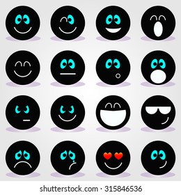 Black emotions set