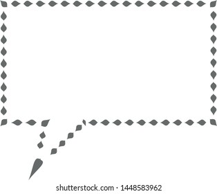 Black and empty strokes in white background