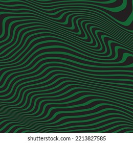 Fondo abstracto de la onda de línea verde de extremo negro