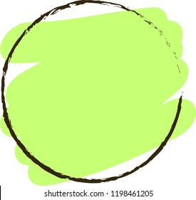 Black enso zen circle on background. Vector illustration. - stock vector
