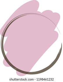 Black enso zen circle on background. Vector illustration. - stock vector
