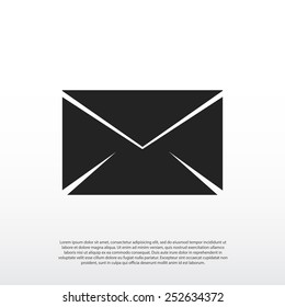 black envelope icon