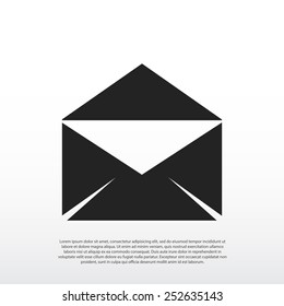 black envelope icon