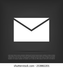 black envelope icon