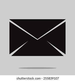 black envelope icon