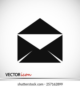 black envelope icon