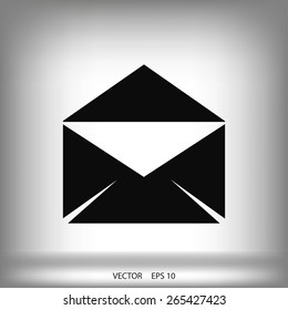 black envelope icon