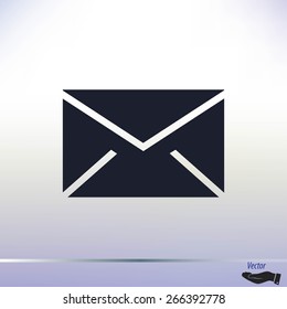 black envelope icon