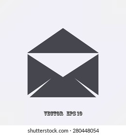 black envelope icon