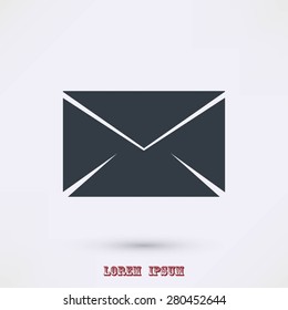 black envelope icon