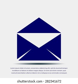 black envelope icon