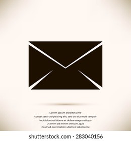 black envelope icon