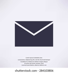 black envelope icon