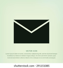 black envelope icon