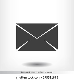 black envelope icon