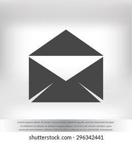 black envelope icon