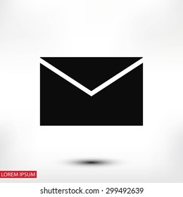 black envelope icon