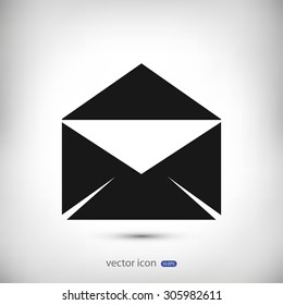 black envelope icon