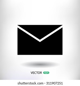 black envelope icon