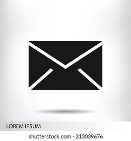 black envelope icon