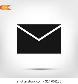 black envelope icon