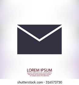 black envelope icon