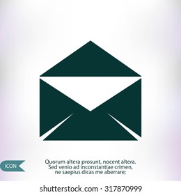 black envelope icon