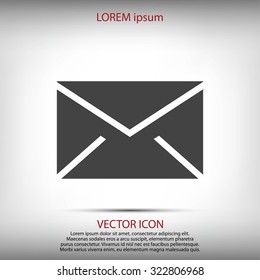 black envelope icon