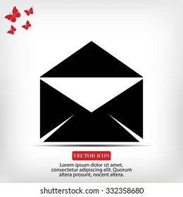 black envelope icon