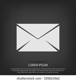 black envelope icon