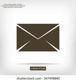black envelope icon
