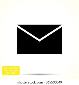 black envelope icon