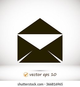 black envelope icon