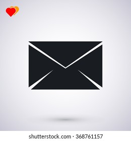 black envelope icon