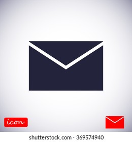 black envelope icon