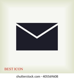 black envelope icon