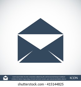 black envelope icon